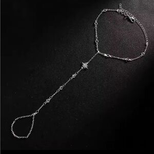 Hand Chain Finger Ring Slave Cuff Bracelet Dainty Bracelet